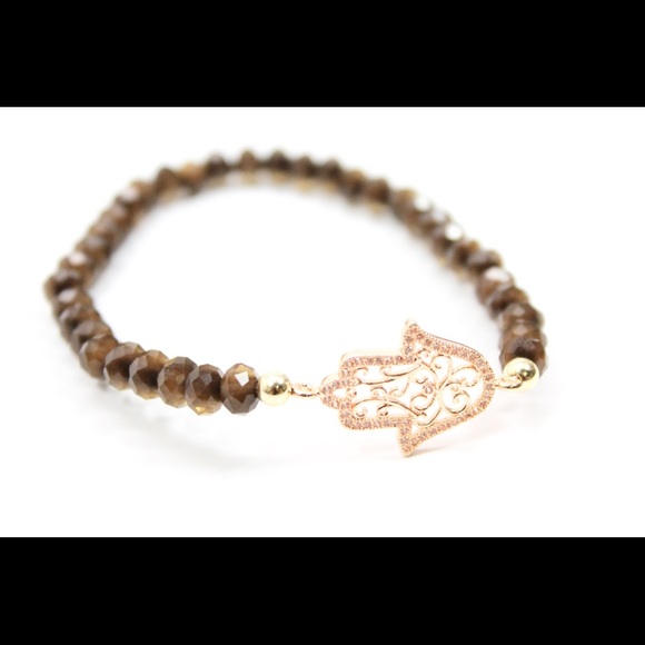 MAH Beads Jewelry - Hamsa Crystal Bracelet